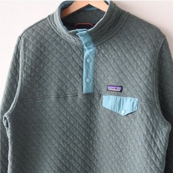 🏔️ Patagonia Organic Cotton Quilted Pullover Sweatshirt - Picture 3 of 5